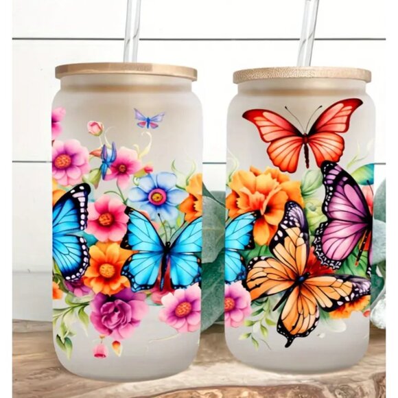 Butterfly UV DTF Tumbler Wrap Sticker – Waterproof Transfer Sheet One Sheet - Picture 3 of 5